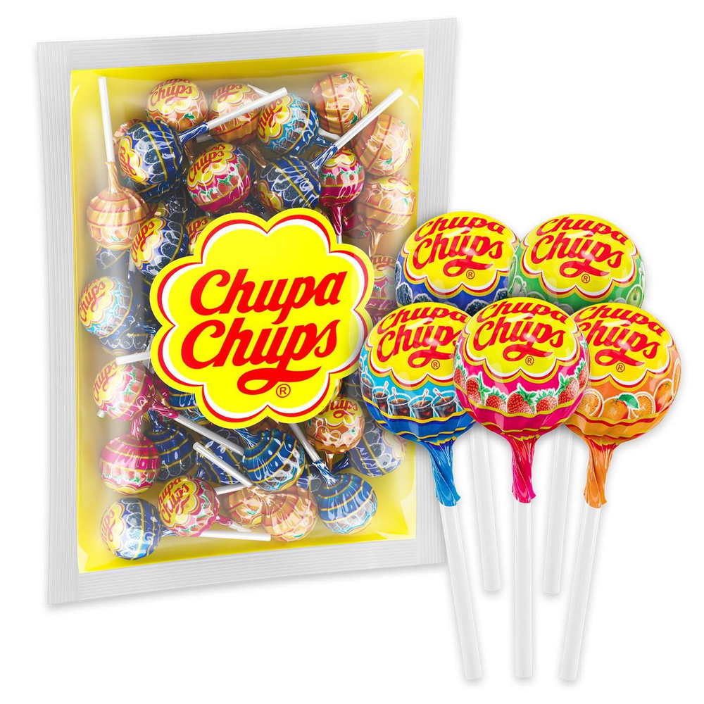 Карамель Chupa Chups Фруктовая + со вкусом колы, 504г - купить с доставкой  по выгодным ценам в интернет-магазине OZON (189825344)