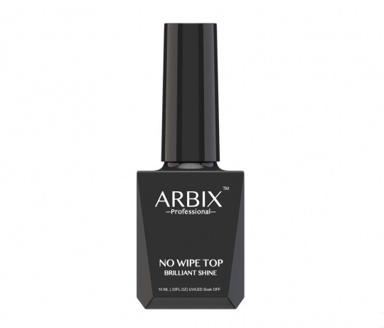 Arbix No Wipe Top Brilliant Shine - Топ глянцевый без липкости для гель-лака, 10 мл  #1