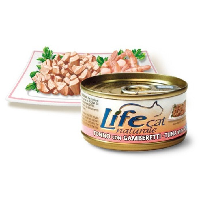 Lifecat chicken with shrimps - консервы для кошек курица с креветками в ...