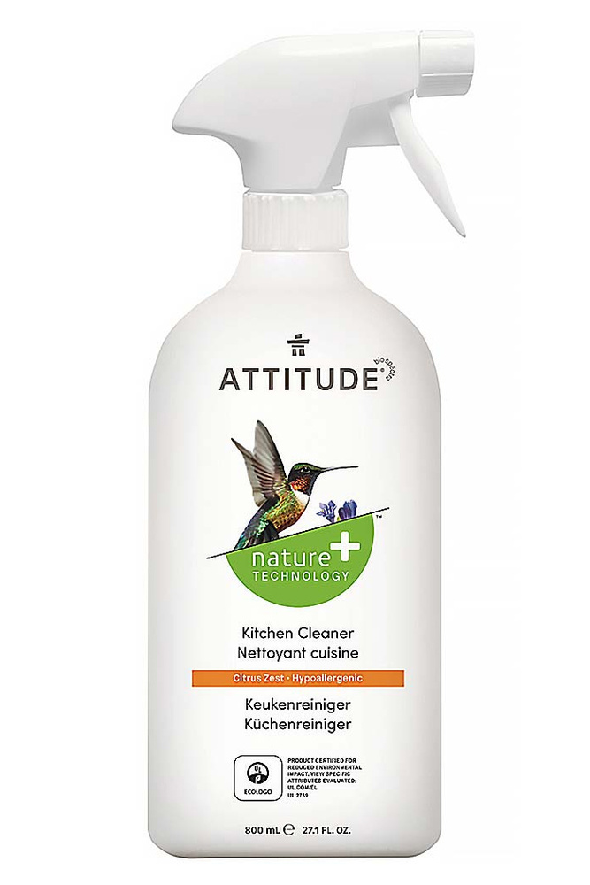Attitude Экологический очиститель для кухонных поверхностей Гипоаллергенный Citrus Zest 800 мл #1