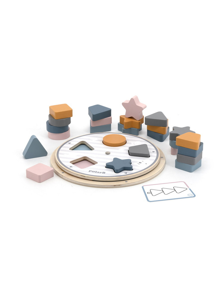 wooden sorting game viga, stacking rings polarb Images... Деревянная игра-сортер Viga Polar B Фигуры (44050) - купить с доставкой ...