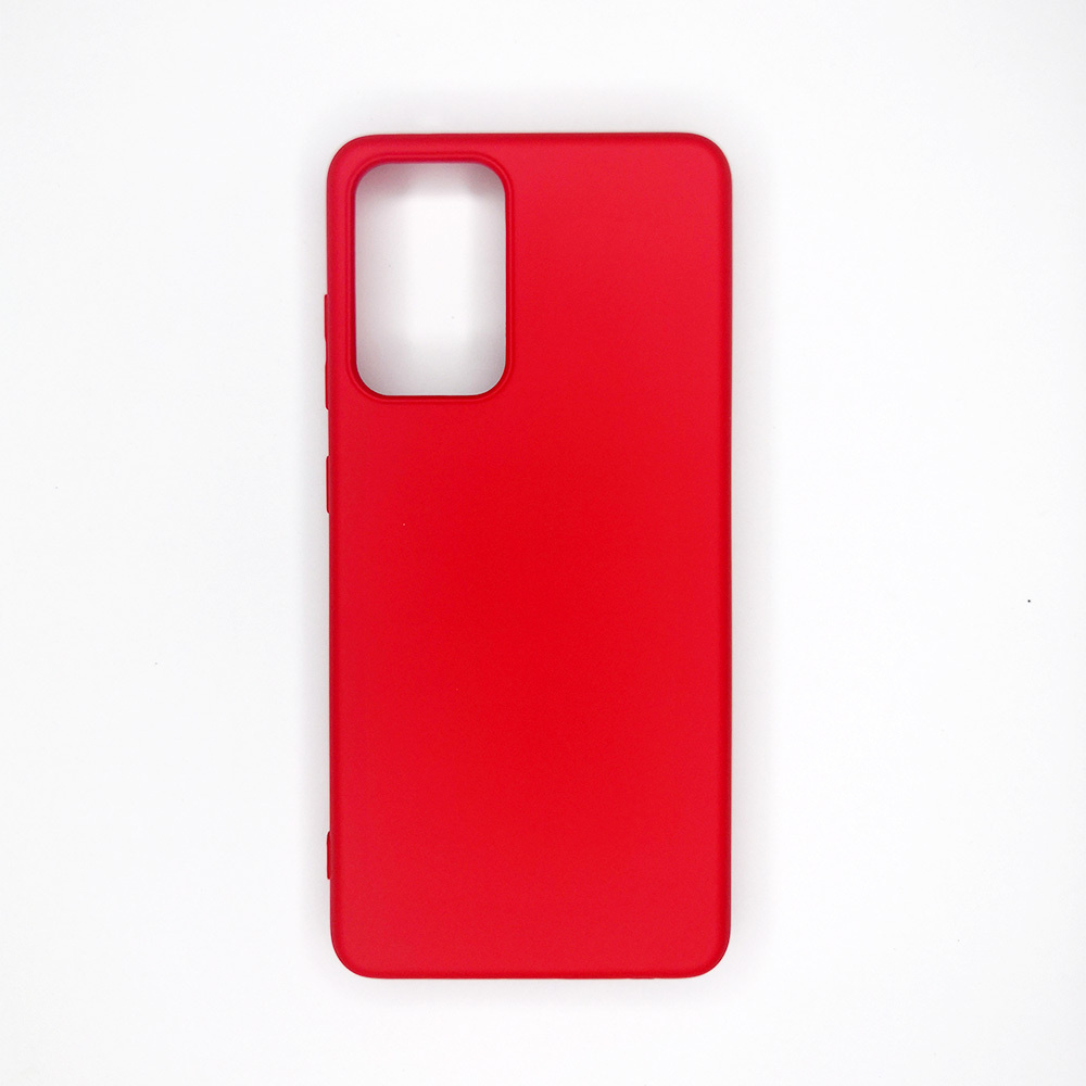 Чехол силиконовый Soft Touch с микрофиброй для Samsung A52 (Красный)/ Чехол на Самсунг А52  #1
