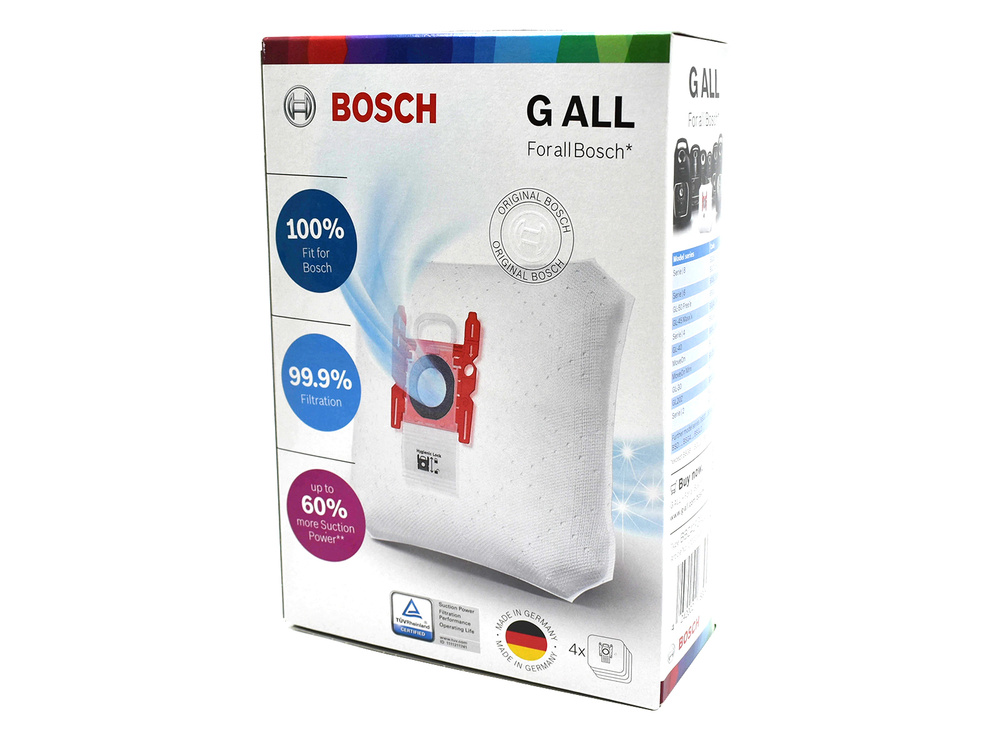 Мешок пылесборник для пылесоса Bosch (комплект 4 шт), PowerProtect TYPE G ALL 461353 17000940  #1