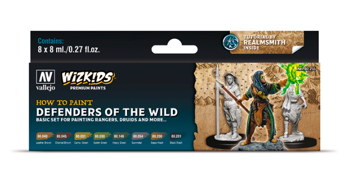 Набор красок Vallejo WIZKIDS PREMIUM SET BY VALLEJO: DEFENDERS OF THE WILD #1