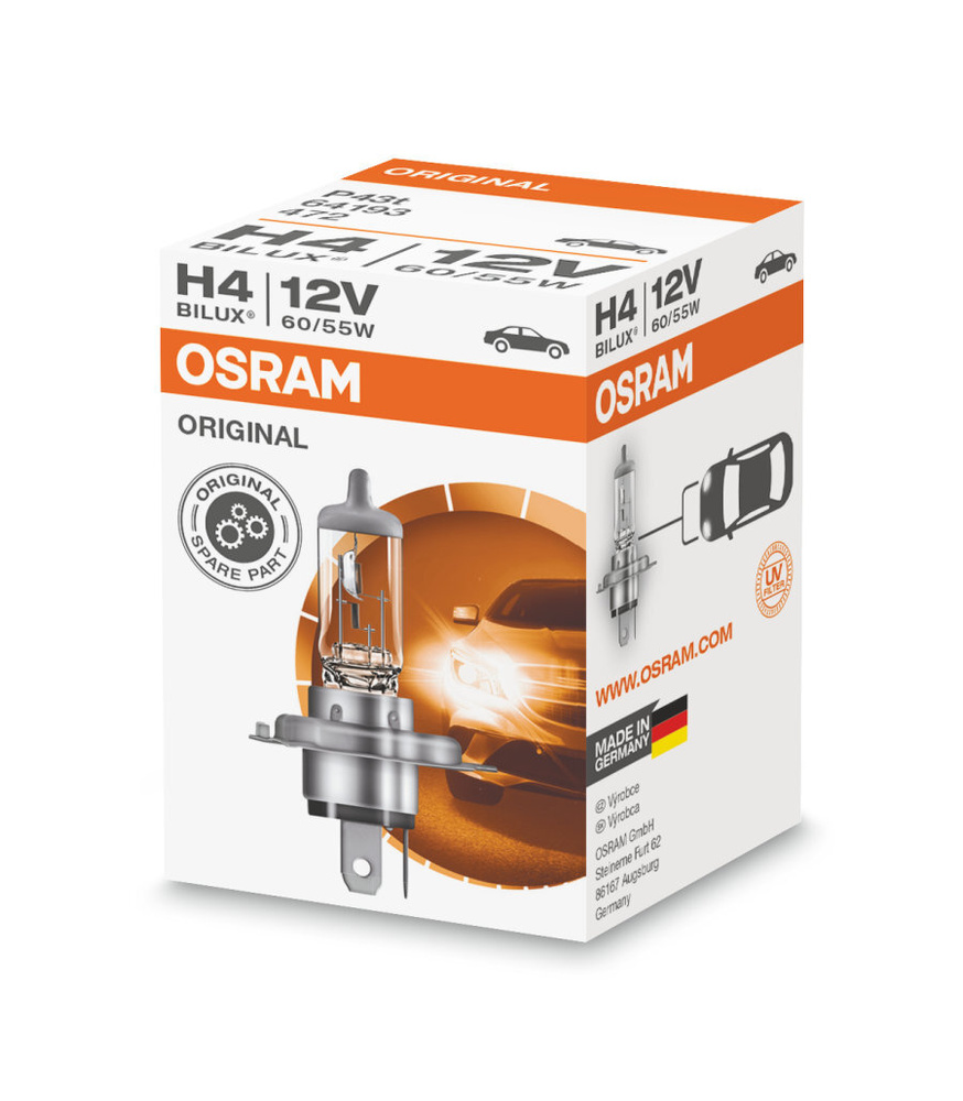 Лампа автомобильная OSRAM 12 В, 1 шт. купить по низкой цене с доставкой в  интернет-магазине OZON (389813283)