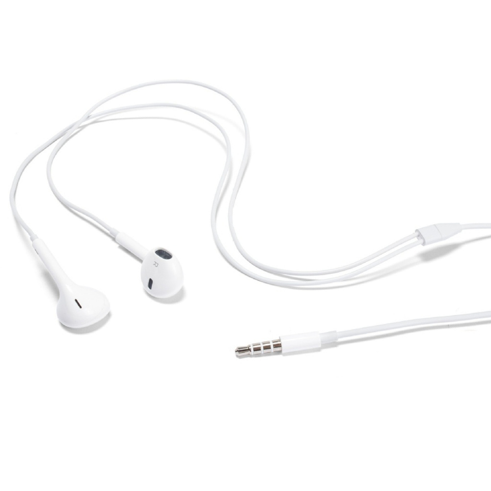 Наушники Вкладыши Apple EarPods White MD827ZM/A/B / MNHF2ZM/A - купить по  доступным ценам в интернет-магазине OZON (742258476)