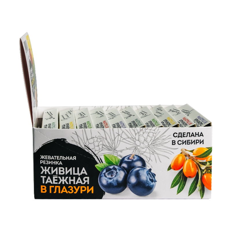 Живица алтайская в натуральной фруктовой глазури Ассорти жевательная смолка 10 упаковок по 5 шт  #1