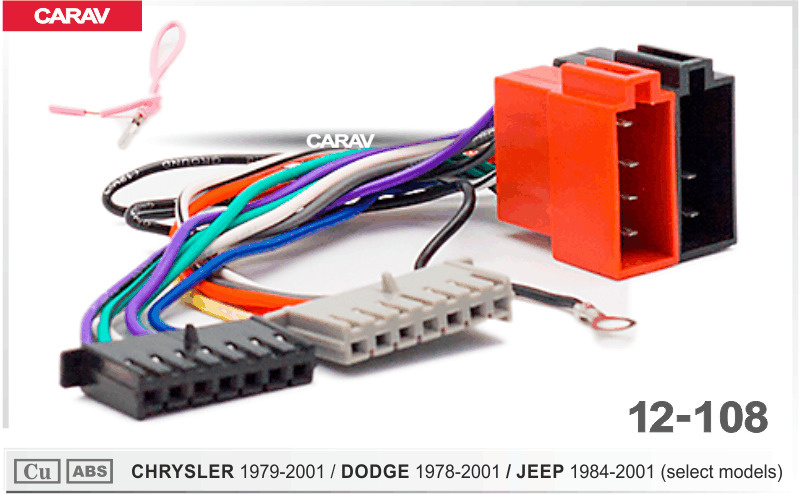 CARAV 12-134 Autoradio Adapterkabel ISO Für CHRYSLER DODGE JEEP