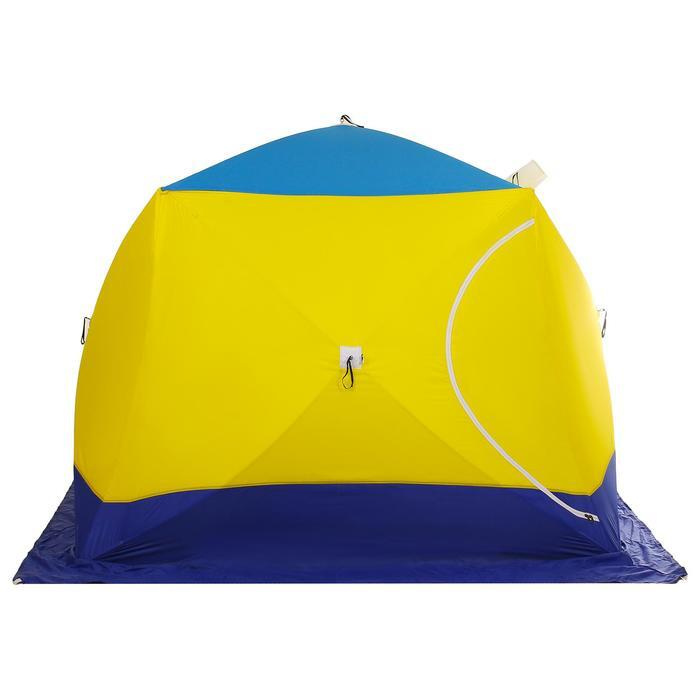 Зимняя палатка 4-местная СТЭК  Куб 4 трехслойный дышащий .