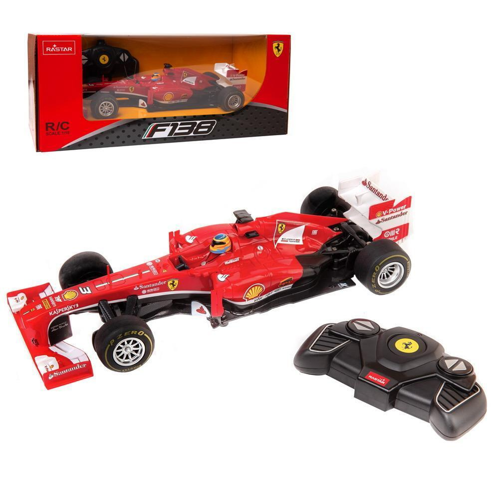 Rastar Машина радиоуправляемая 1:18 Ferrari F1 35х16,5х14,5 см, цвет  красный 27MHZ