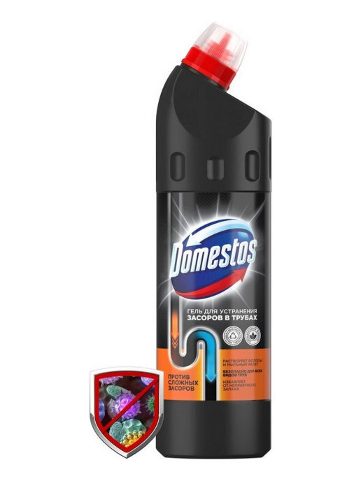 Средство для удаления засоров в трубах Domestos, 750мл #1