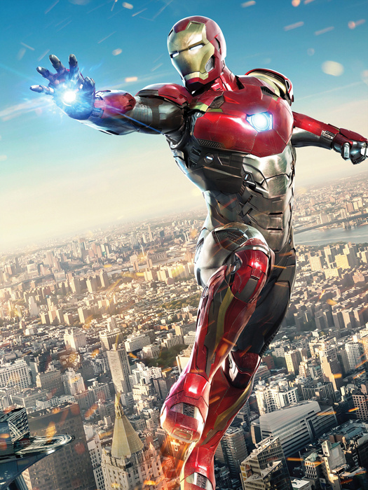 Постер Железный Человек Нью-Йорк (Iron Man New York) (30х40 см) #1