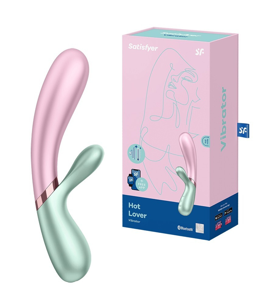 Вибратор Hot Lover Green от Satisfyer с управлением через приложение (Вибростимулятор для девушек / вибромассажер #1