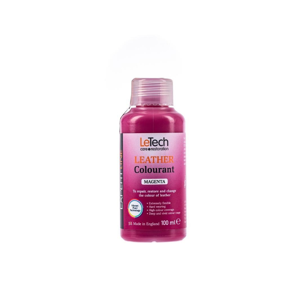 Краска для кожи, пурпурный, LeTech (Leather Colourant) Magenta 100 ml #1