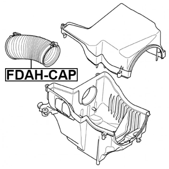 Патрубок Воздушного Фильтра Ford Focus Ii Fdah-Cap #1