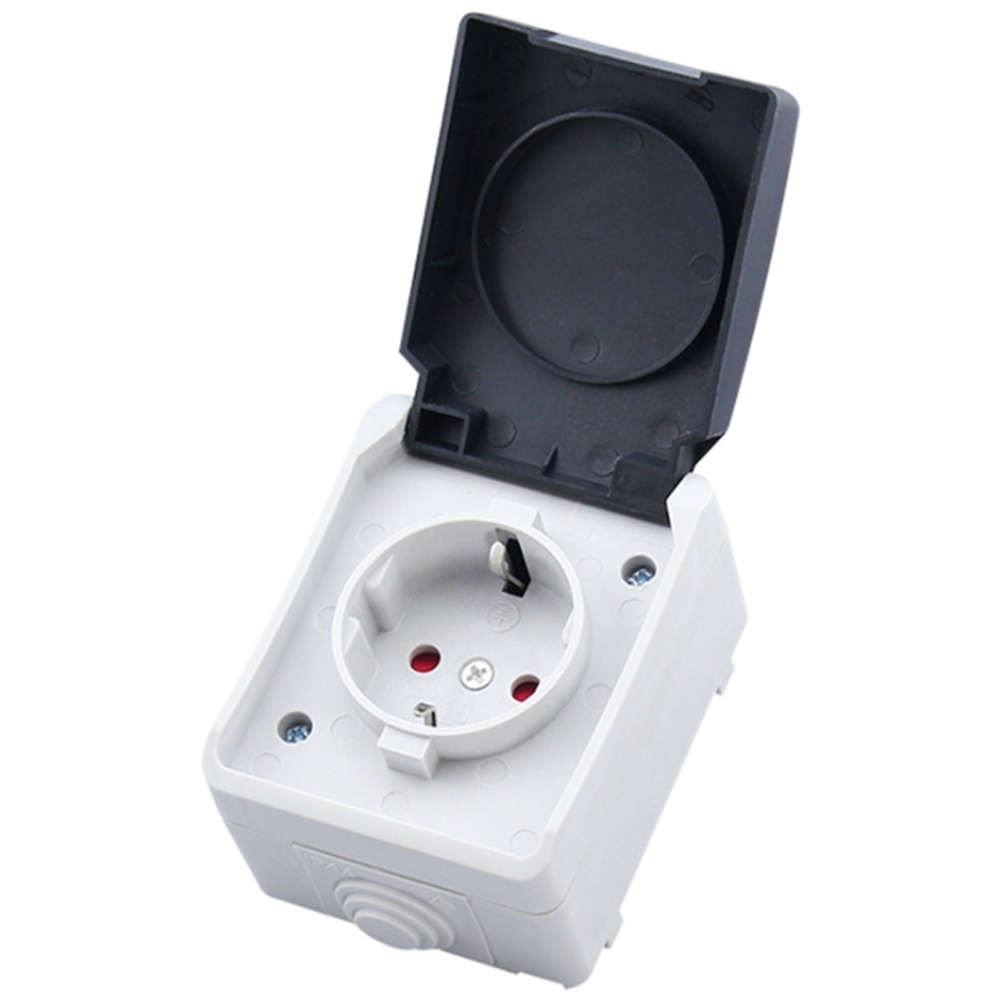 2P+E 16A 250V IP44 Наружная розетка с крышкой, вилка европейского ...
