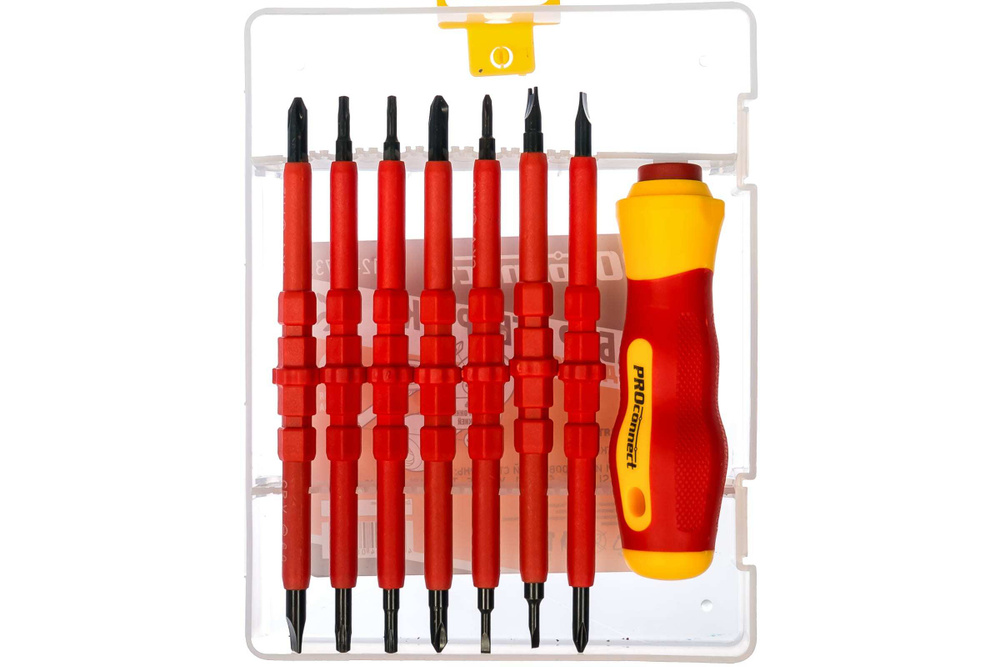 Набор отверток диэлектр. (8 предметов) PROconnect 12-4773 - купить в ...