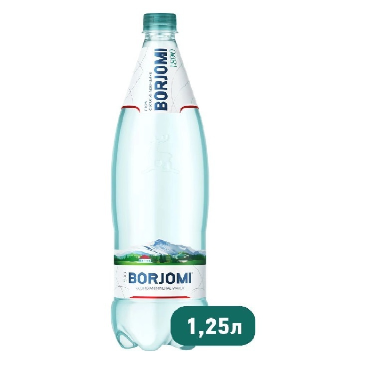 Borjomi Вода Минеральная Газированная 1250мл. 1шт #1