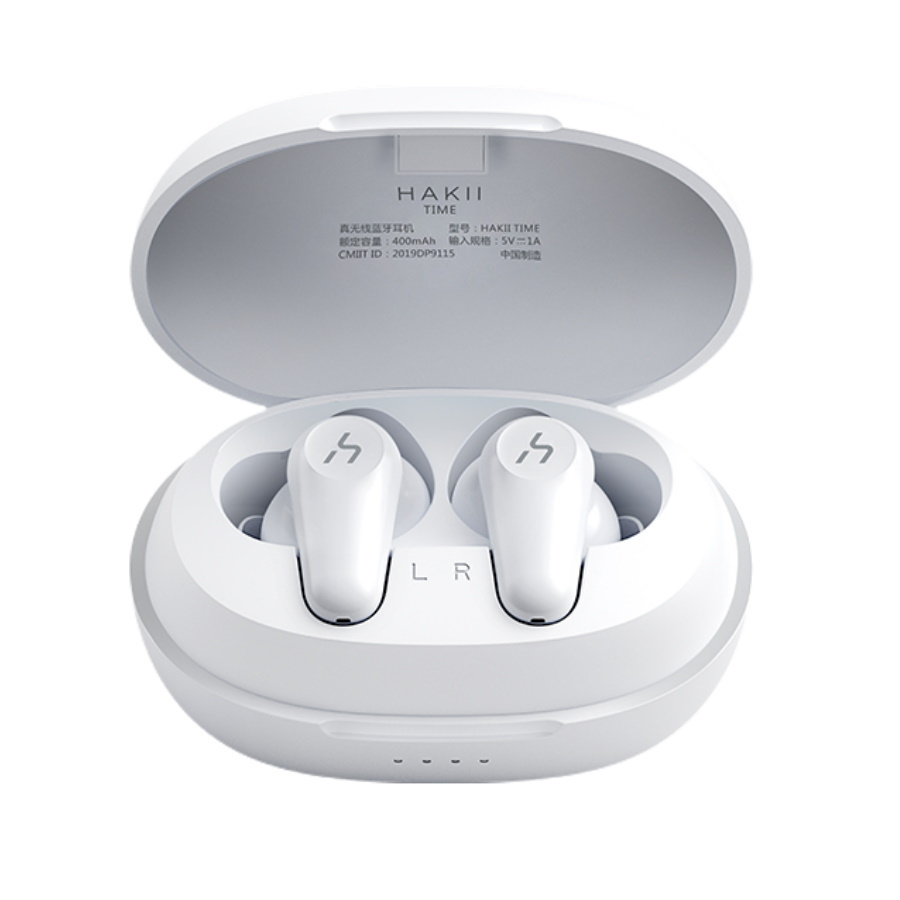 Hakii Time True Wireless ANC Earbuds with Charging Case White