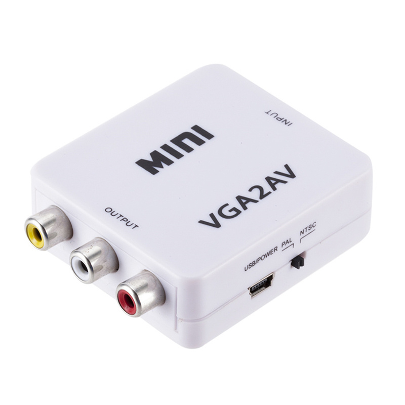 Переходник-конвертер VGA на AV mini 1080P #1