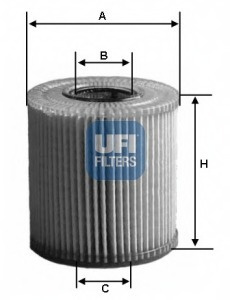 Фильтр масляный для BMW E39/E38/E36/E46/Z3 2.0i-3.0i &24V 95> UFI 2500400 #1