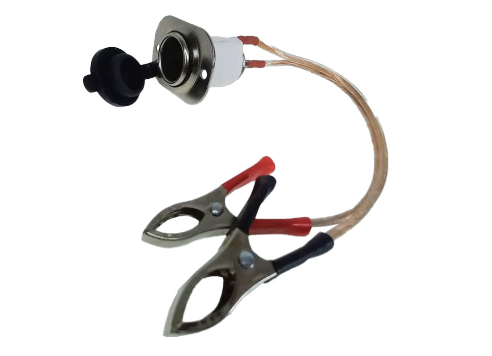 Переходник с клемм аккумулятора на прикуриватель, 0,5 метра (кабель 2х1 ...