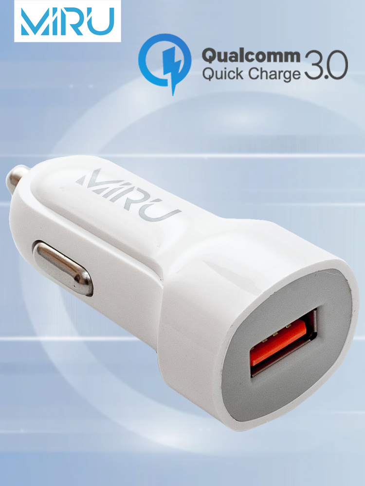 Автомобильное зарядное устройство MIRU 5028 для телефона USB - адаптер - зарядка в прикуриватель Quick #1