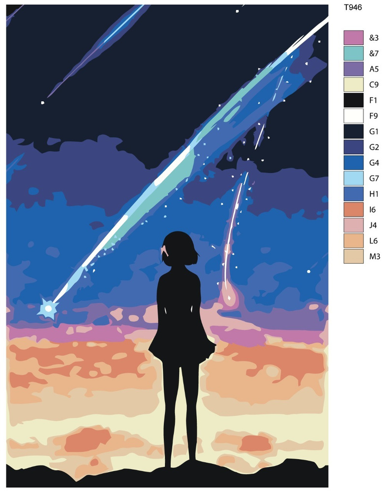 Картина по номерам T946 