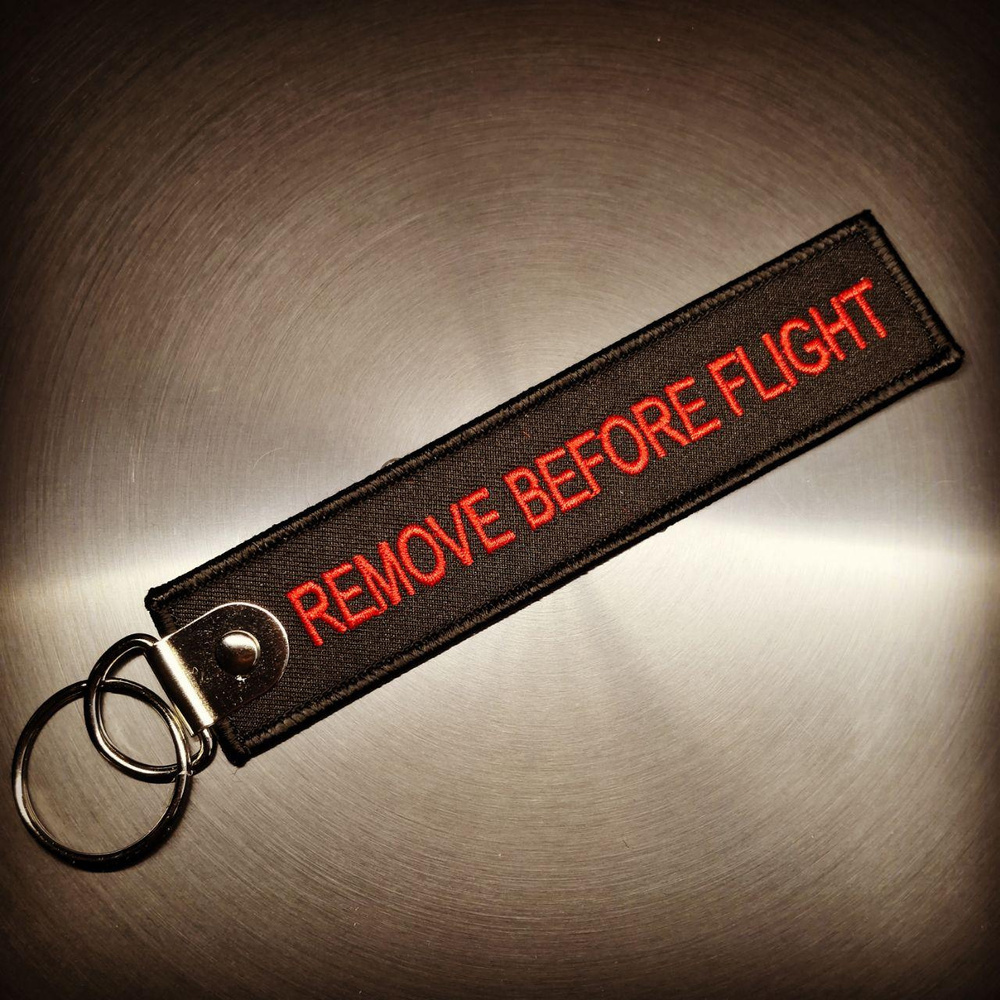 Брелок Remove Before Flight чёрный #1
