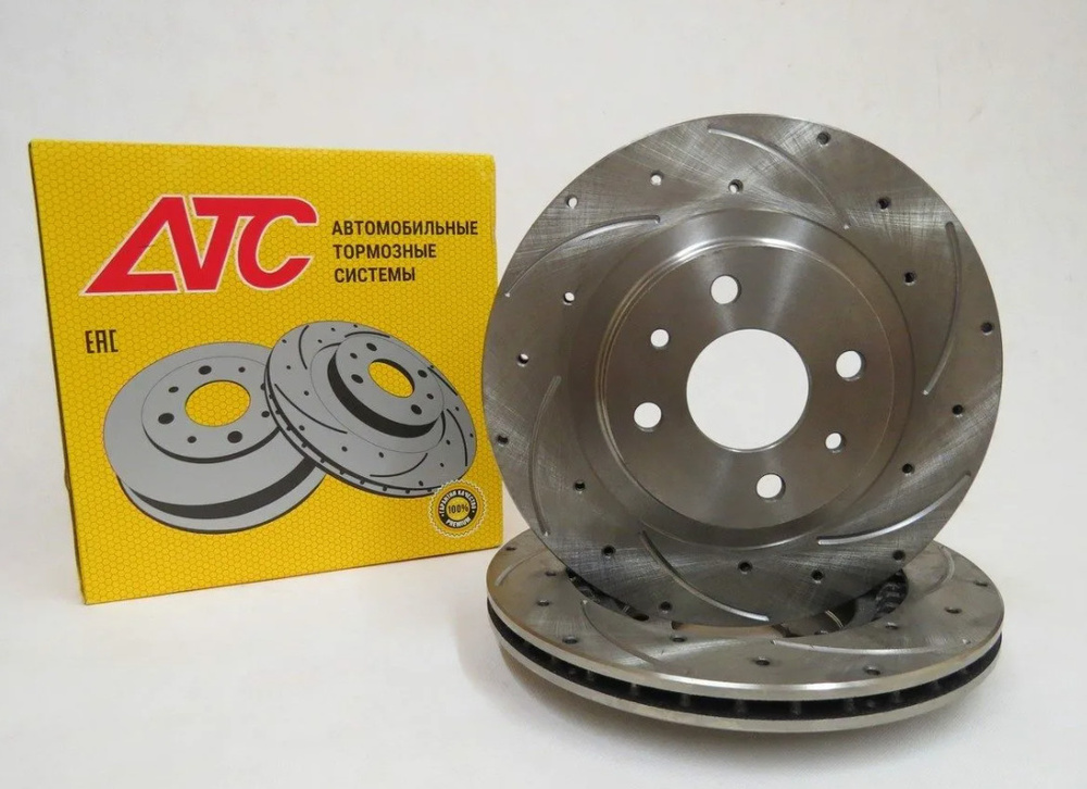 Диск тормозной Ваз 2112/приора/granta/калина АТС sport R14 (2шт ...