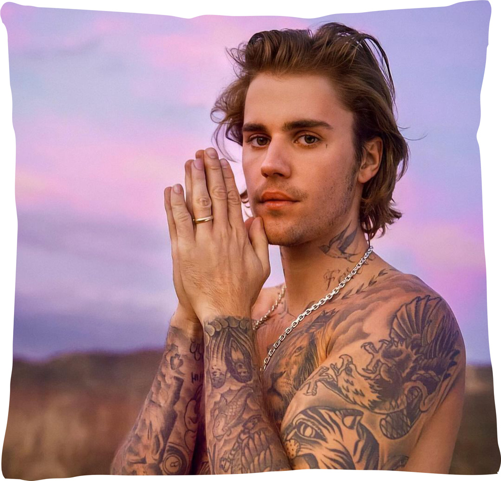 Подушка квадратная Justin Bieber Джастин Бибер 40x40 - купить по низкой  цене в интернет-магазине OZON (577164056)