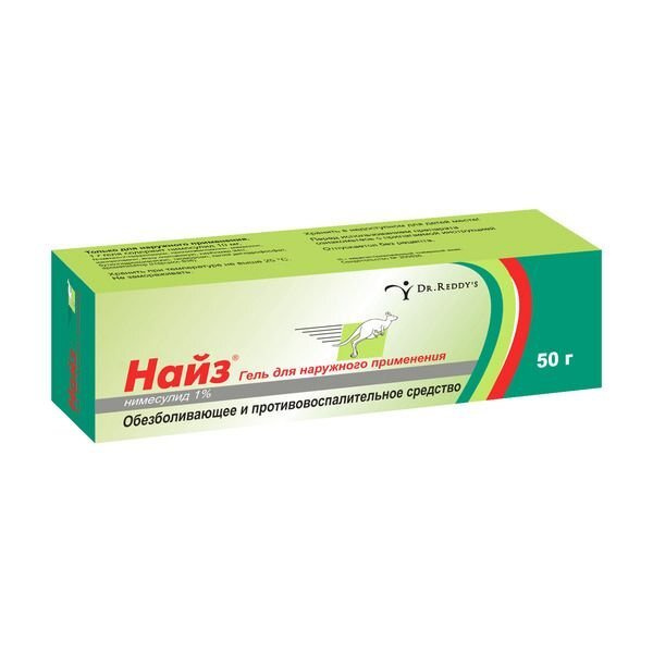 Найз гель 1% 50г — купить в интернет-аптеке OZON. Инструкции, показания ...