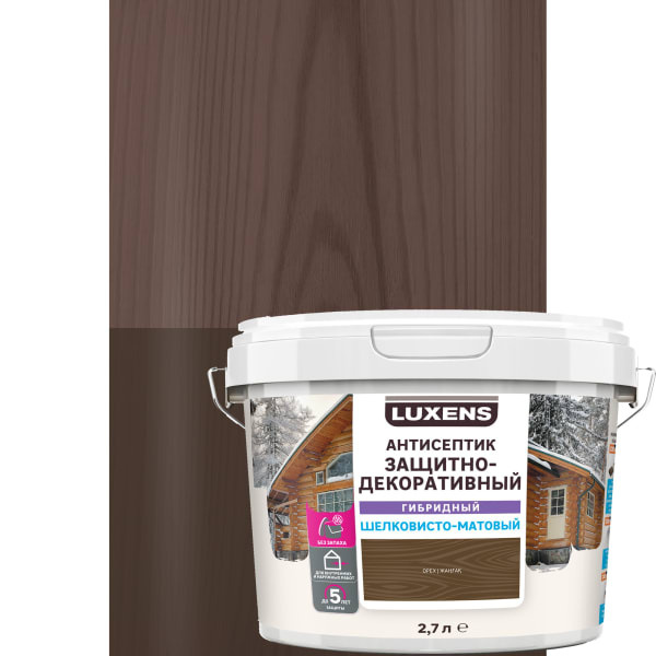 Антисептик Luxens гибридный цвет орех 2.7л #1