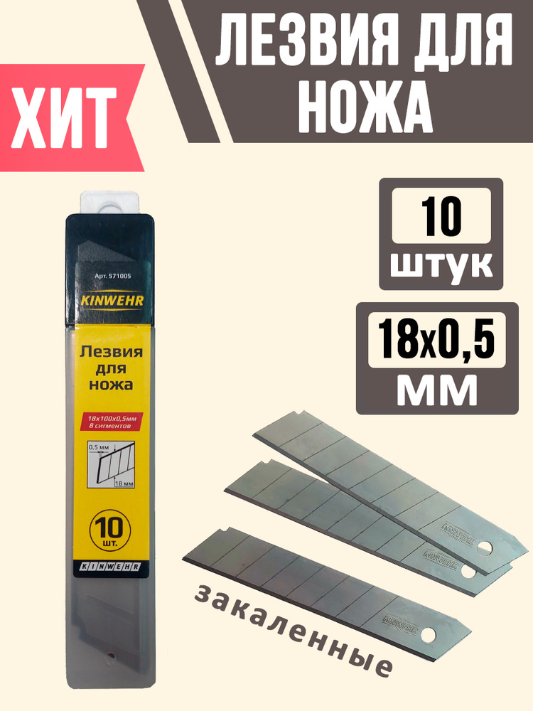 Лезвие Kinwehr Лезвия сегментированные для строительного, канцелярского ...
