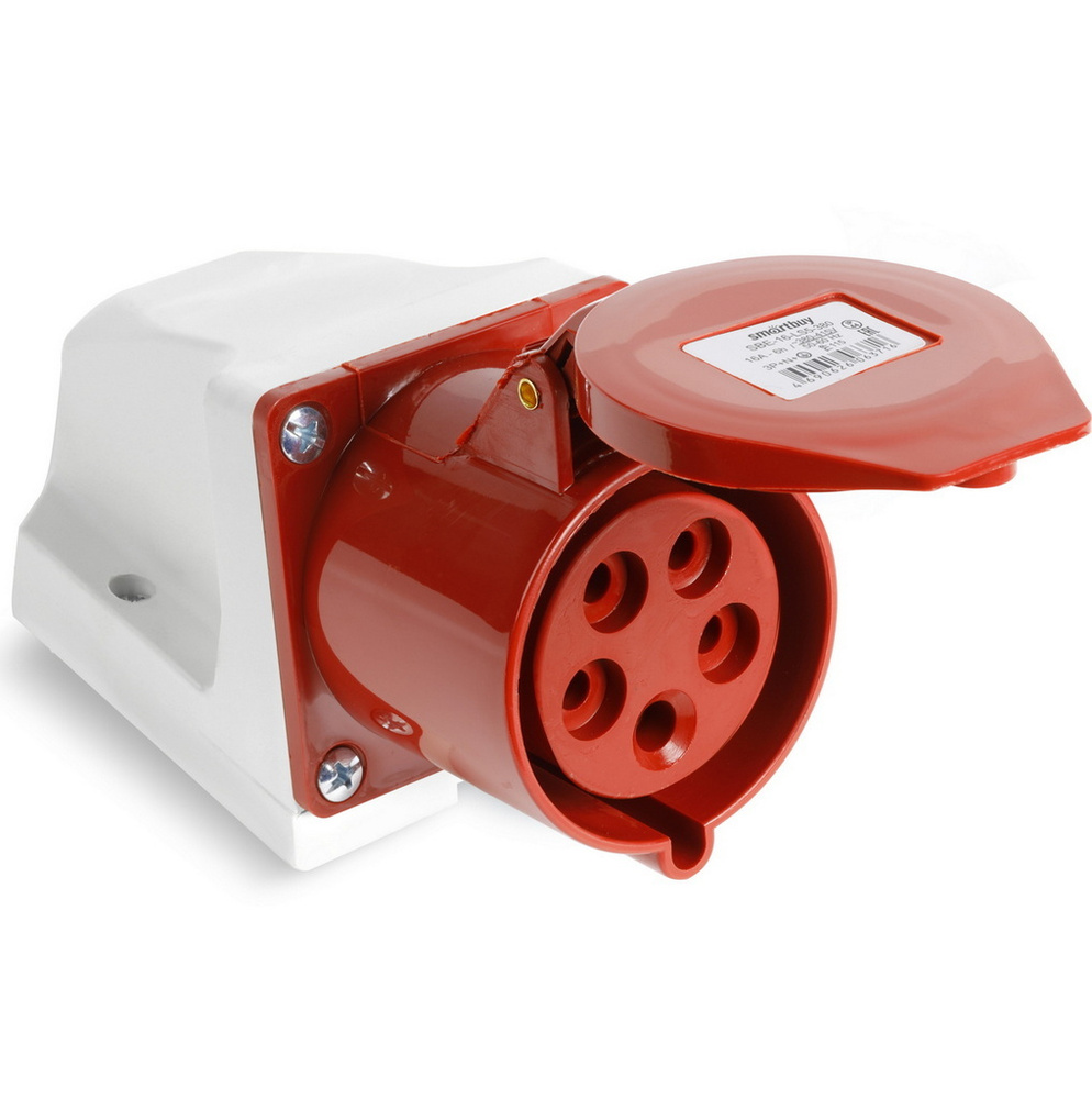 Розетка Smartbuy стационарная наружная 115 3Р+РЕ+N 16А 380В IP44 ...