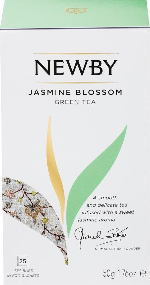 Чай зеленый Newby Jasmine Blossom 25*2г 1уп #1