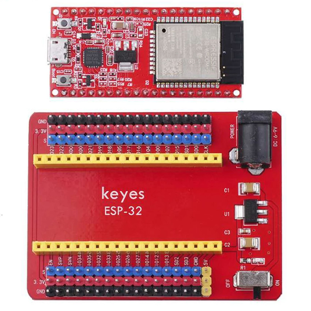 Основная плата Модуль ESP-WROOM-32 + Плата расширения ESP32-IO для ...