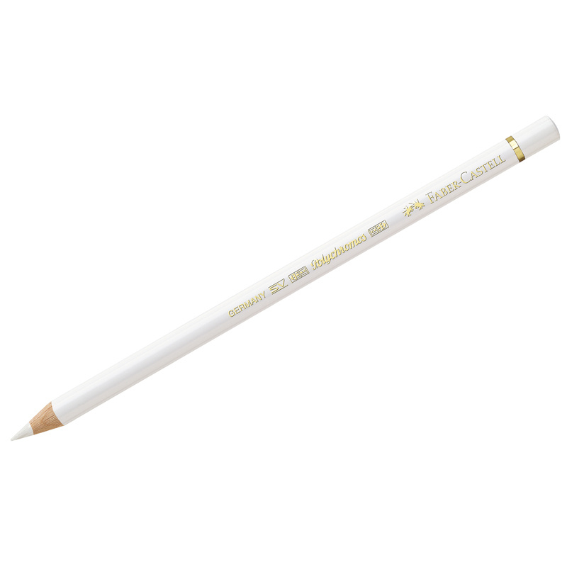 6 шт. Карандаш художественный Faber-Castell "Polychromos", цвет 101 белый #1
