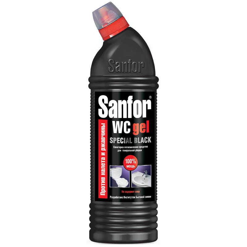 Средство для туалета Sanfor WC Special Black, гель, 750 мл #1