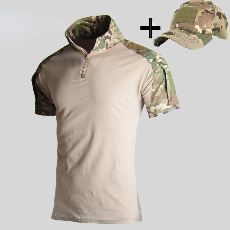 Тактическая рубашка с коротким рукавом + тактическая кепка - купить с ...