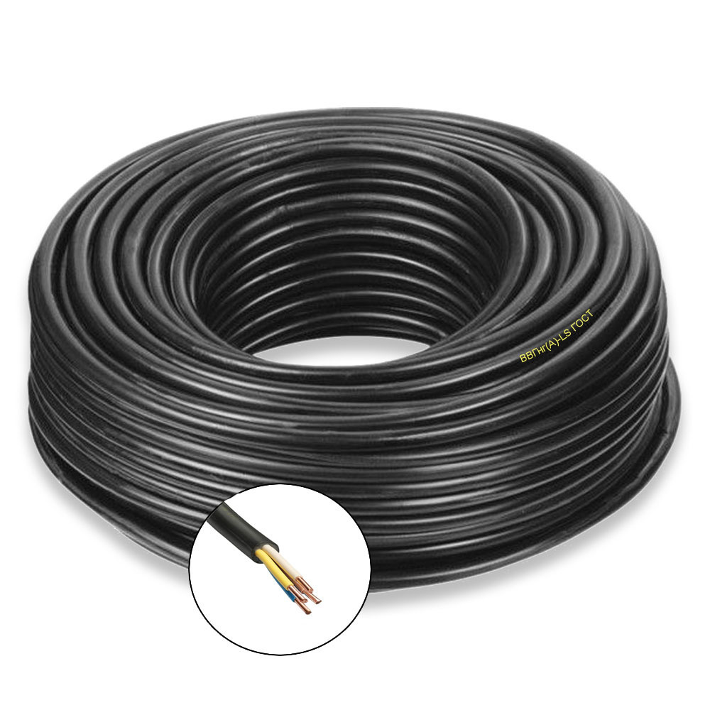 Силовой кабель ПРОВОДНИК ВВГнг(A)-LS 4 6 мм² -  по выгодной цене .