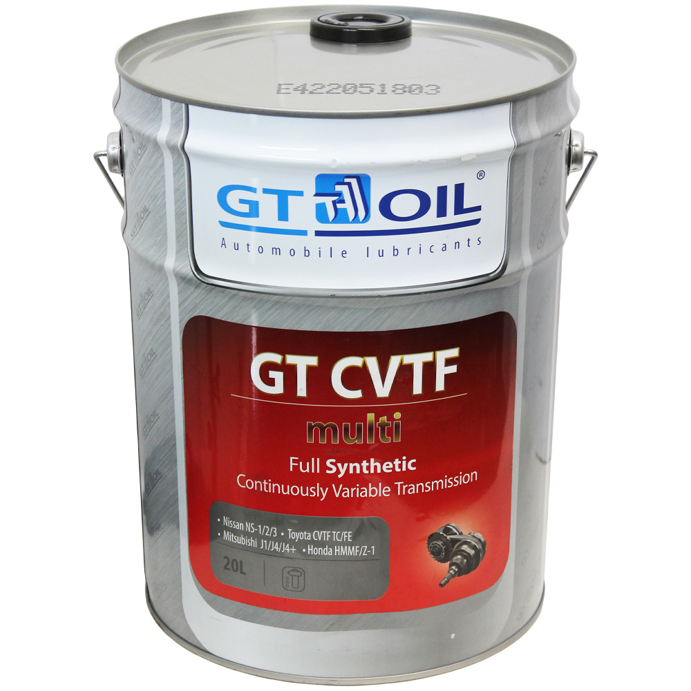 Масло трансмиссионное GT OIL GT CVTF Multi синтетика 20 л - купить по ...