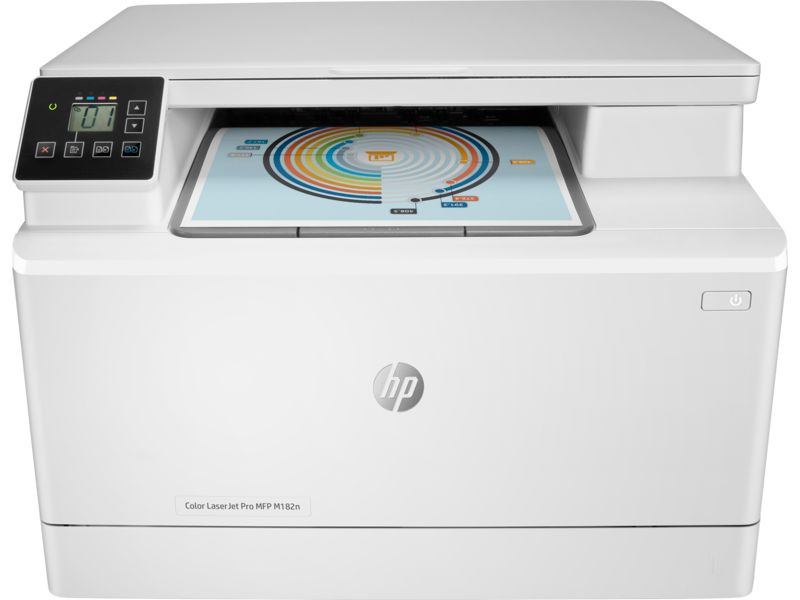 HP МФУ Лазерное Color LaserJet Pro MFP M182N, белый, серый #1