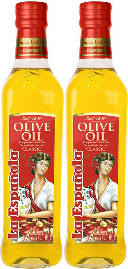 Оливковое масло La Espanola Classic, комплект: 2 упаковки по 500 мл ...
