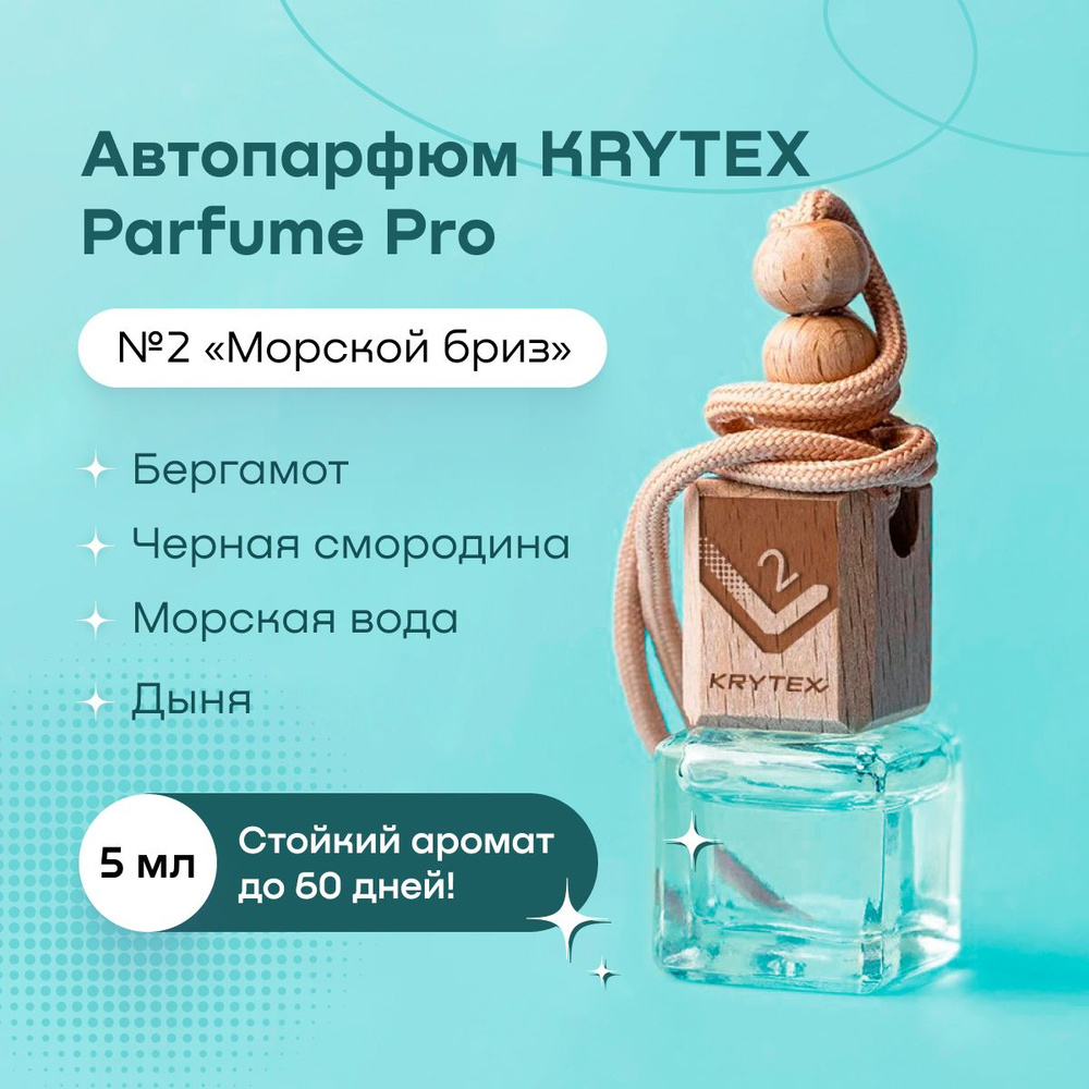 Ароматизатор для автомобиля и дома KRYTEX Parfume Pro №2 / Premium  автопарфюм 