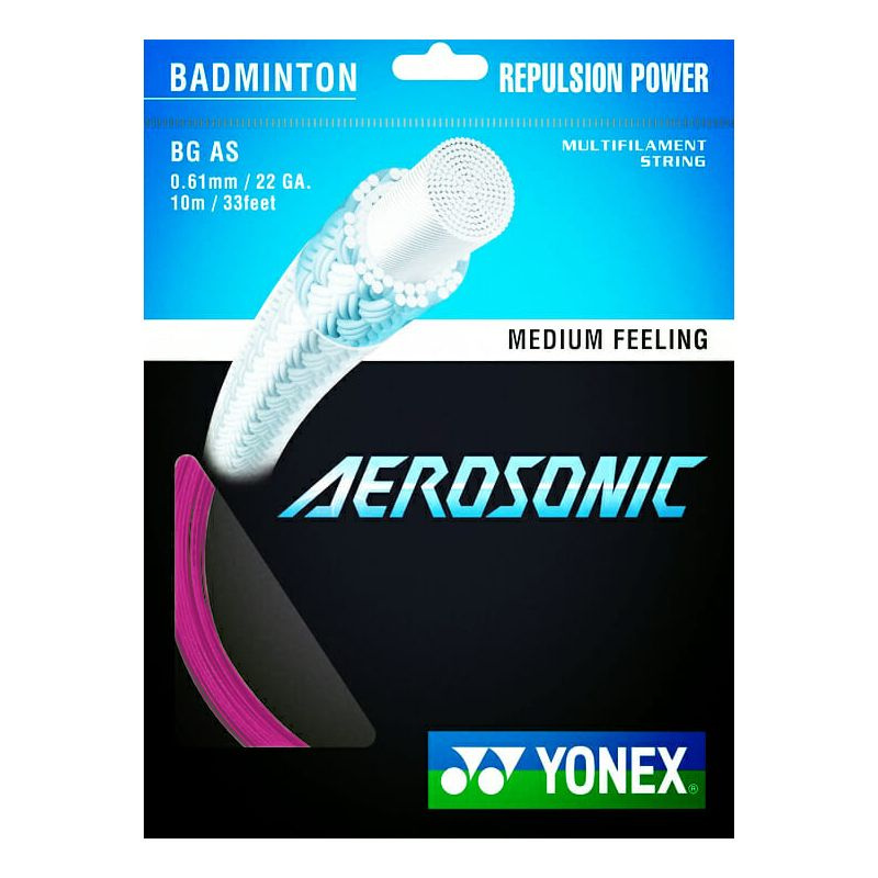 Струна для бадминтона Yonex 10m BG-AS Aerosonic, Pink #1