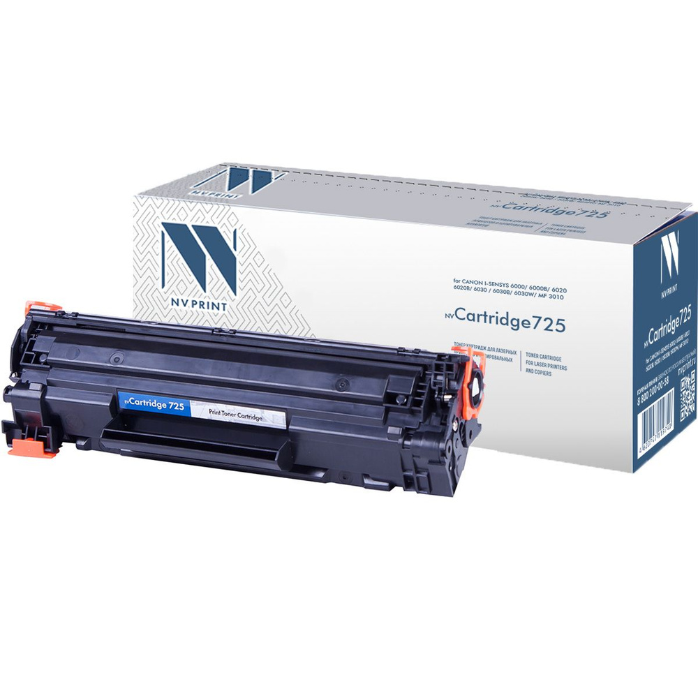 Картридж NV Print 725 для лазерного принтера Canon i-Sensys 6000 / 6000B /  6020 / 6020В / 6030 / 6030B / 6030w / MF 3010, совместимый