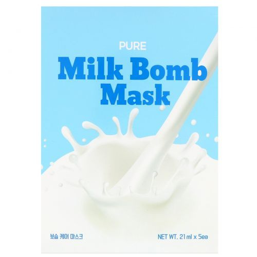 G9SKIN Маска д/лица тканевая G9SKIN MILK BOMB MASK-Pure 25мл #1