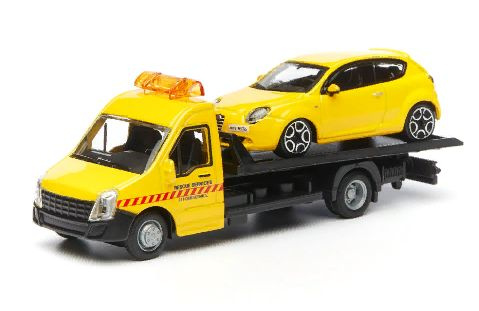 Автовоз Bburago BB 18-31400 1:43 STREET FIRE FLATBED TRANSPORT #1