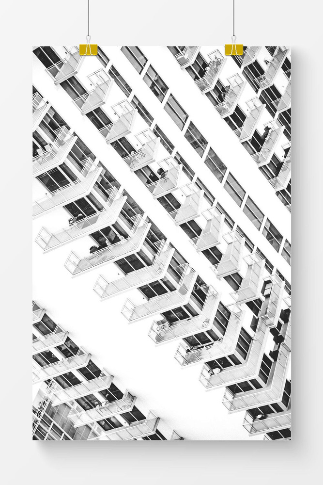 Постер для интерьера Postermarkt, 50х70 см в тубусе, постер Абстракция #40  #1
